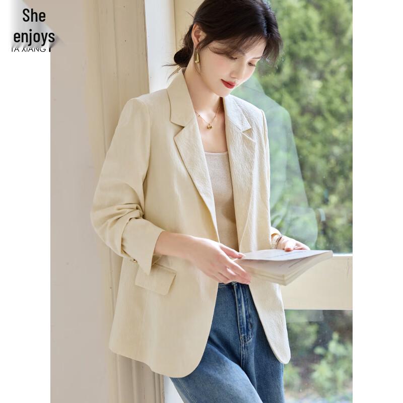 Women s Jacquard Business Casual Blazer L