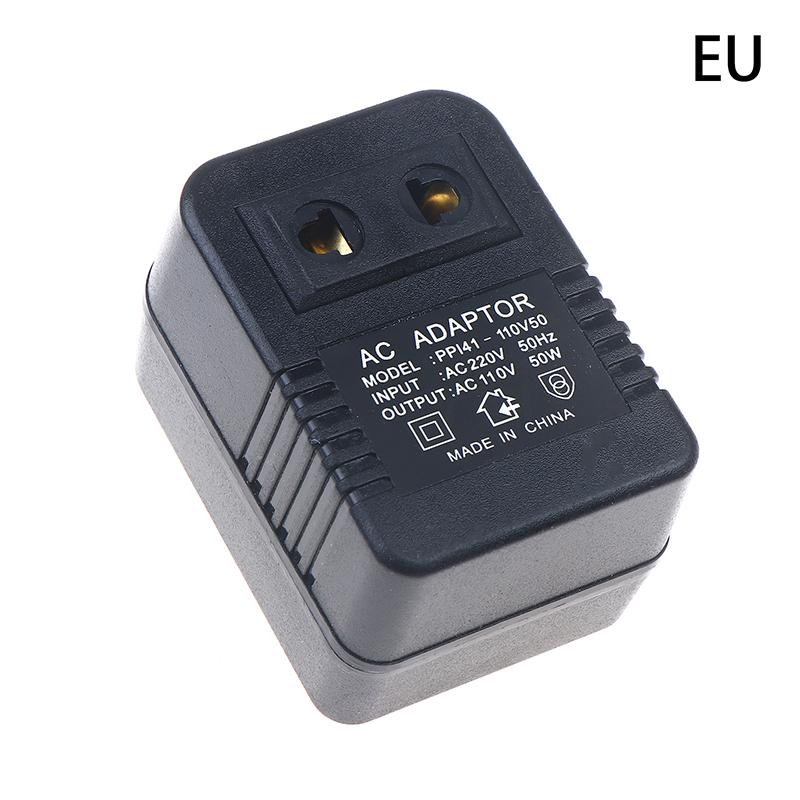 Hot Sale EU US Plug Step Down Transformer Travel Adapter AC220V To 110V Or 110 To 220V Converter 50W Voltage Converter Regulator