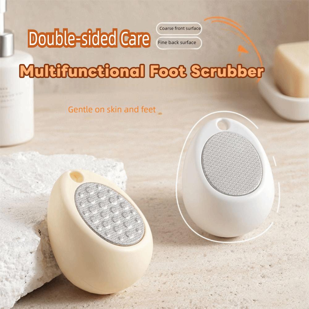 

Double Sided Foot File Exfoliating Heel File Durable Callus Remover Foot Care Tool білий
