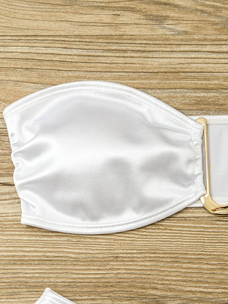 2024 Women's European & American Swimwear: New Sexy U-Shape & V-Shape Metal Bikinis in Stock