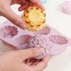 6 Holes Rose Flower Handmade Soap Candle Silicone Mold Heart Shape Diy Cake Chocolate Baking Tools Ice Cube Making Mould