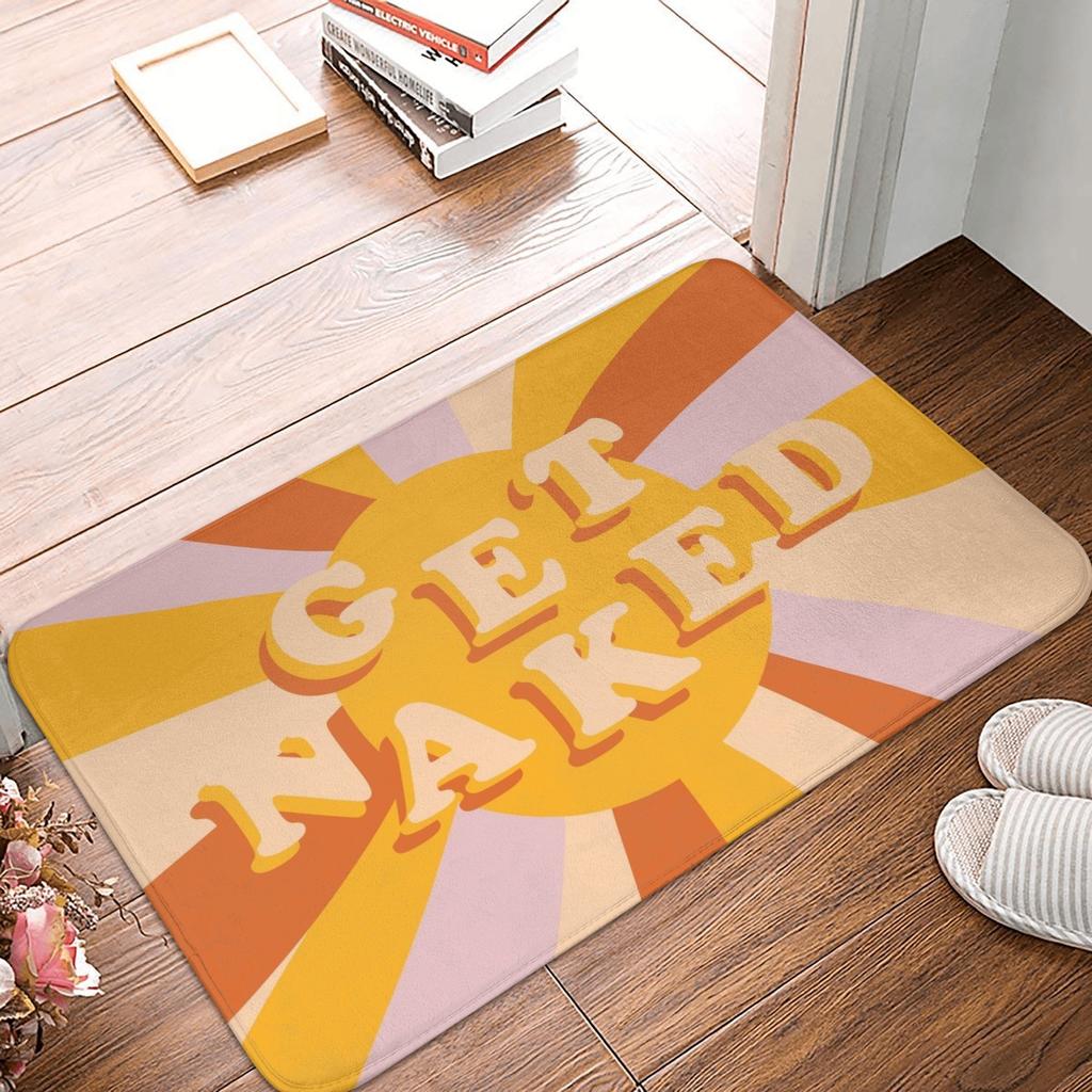 Get Naked Doormat Non-Slip Kitchen Bath Mat Bedroom Balcony Floor Door Entrance Carpet Rug