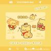 Transparent Button Closure Document Bag, Small Clear File Folder Pouch for Students, Cute Design for School Papers and Supplies