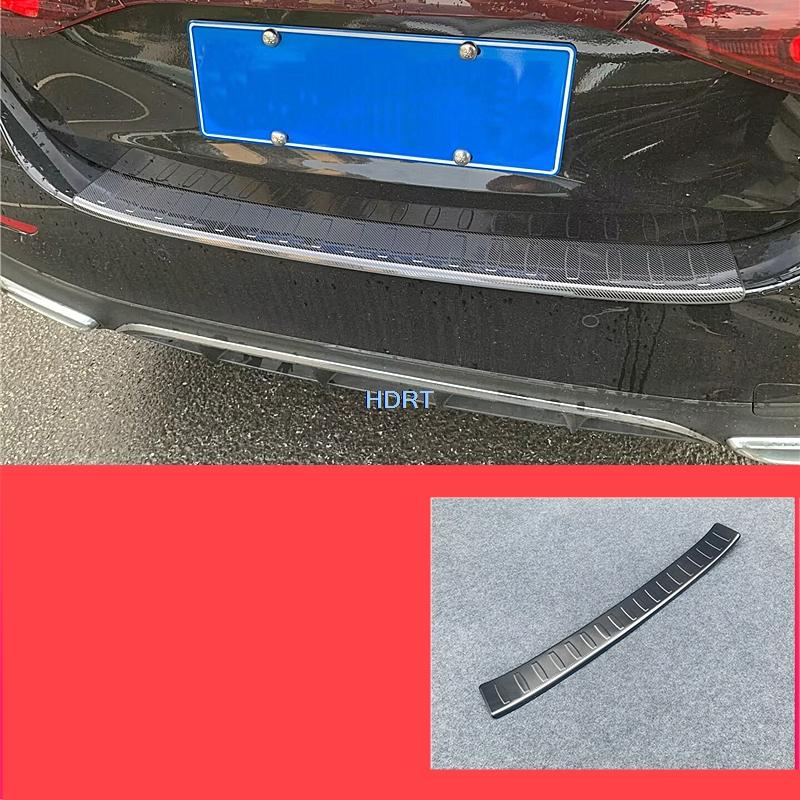 Car Styling  Decorative Rear Trunk Guard Tail Door Plate Bumper Cover Protector Sticker For Mercedes-Benz E Class W214 2024 +
