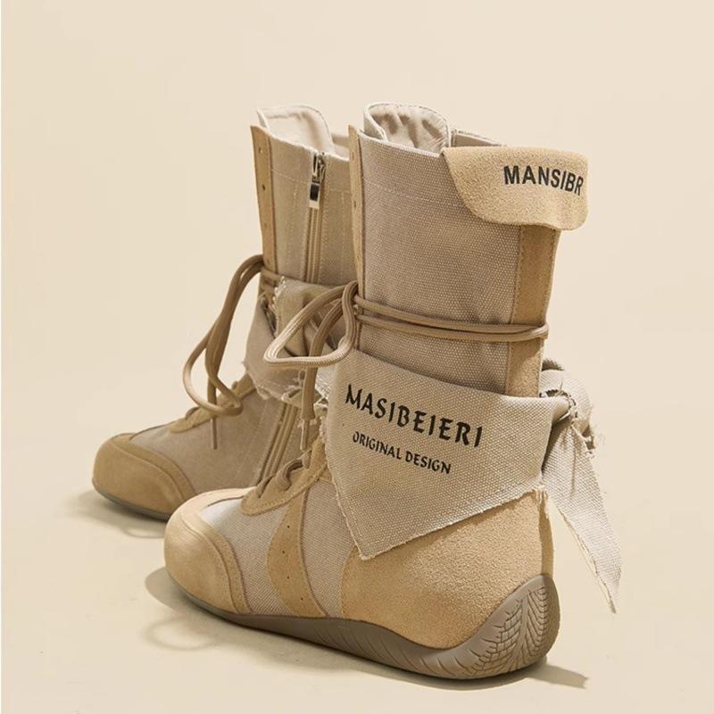 2025 new Martin boots women's summer thin Martin boots platform women's short boots breathable wasteland hiking shoes