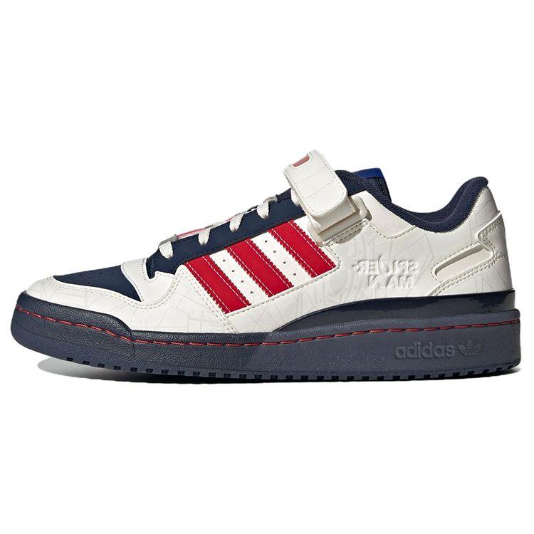 Marvel x adidas Forum Low Spiderman Унисекс Кроссовки Белый Прозрачно-Белый Солнечно-Красный IG3813 37⅓