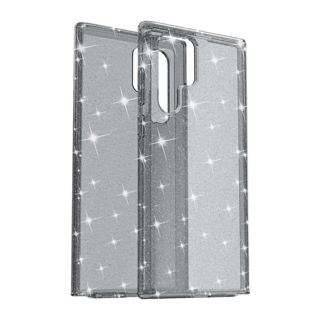 Starry TPU Glitter Phone Case - Fits Samsung Galaxy S24 Ultra, S25, and S23+ - Transparent Terminator Design