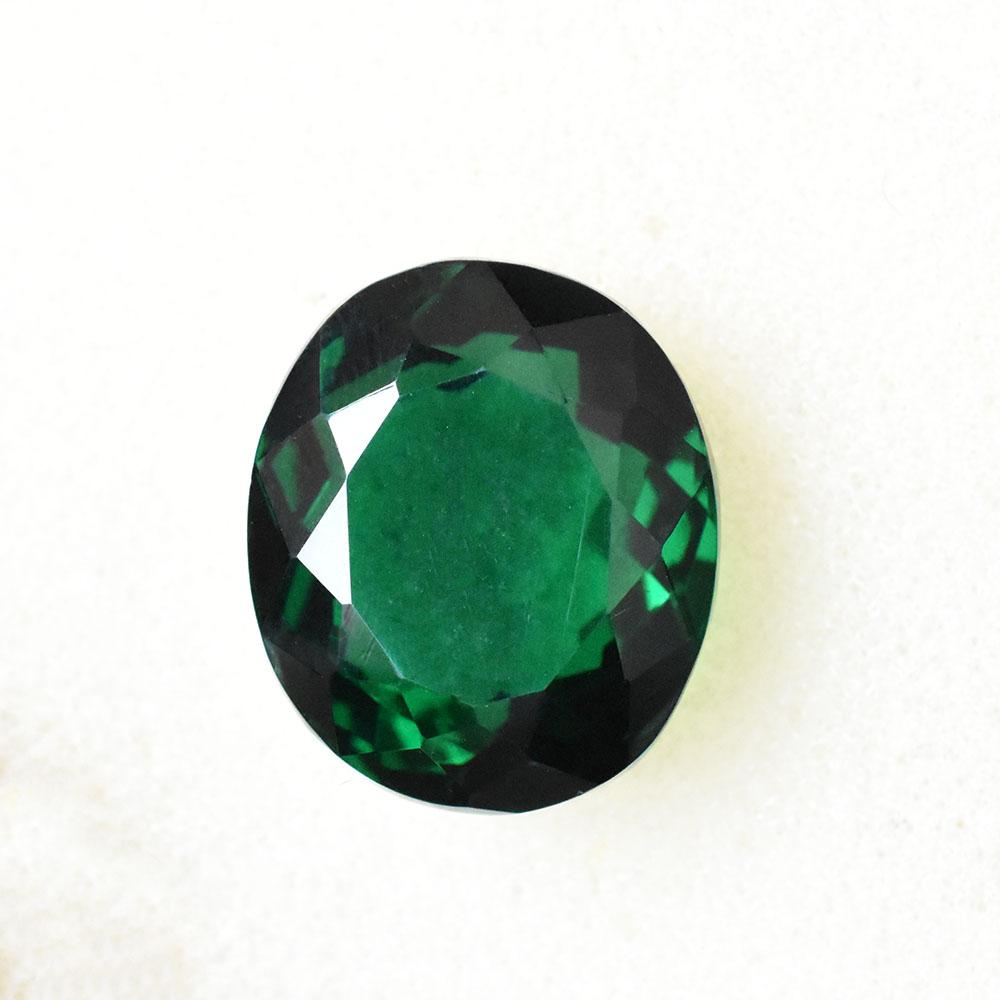Natural Green Topaz Loose Gemstone Brazilian 19x16mm Oval Shape for Jewelry Making and Crafts