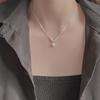 Elegant Zircon Necklace For Women Single Diamond Pendant Choker Minimalist Luxury Fashion Necklace