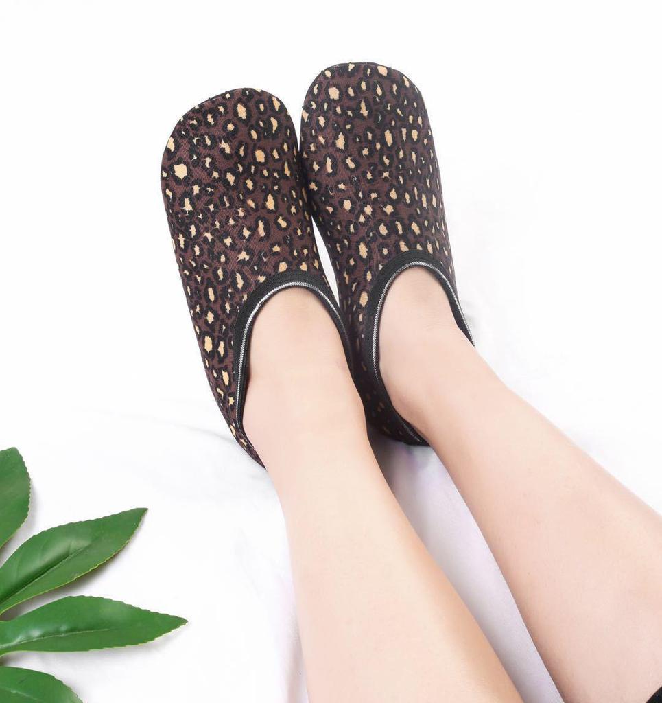 Șosete de interior de catifea antiderapante pentru femei - Groase, cu design imprimat pentru educația timpurie