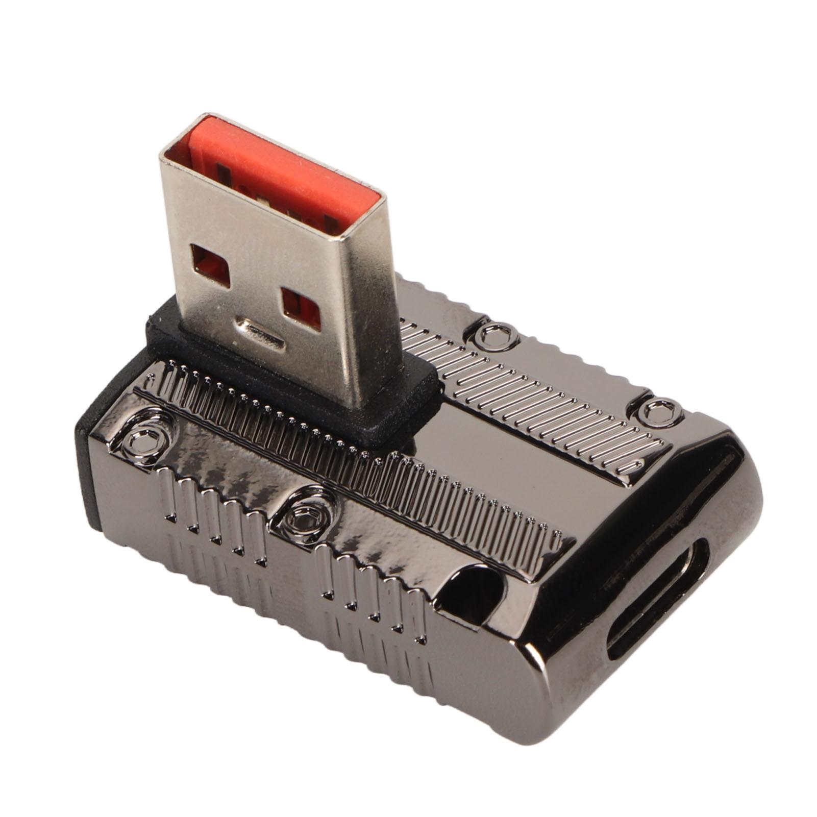 

Прямоугольный USB-адаптер «папа» - «мама» типа C, 120 Вт, до 10 Гбит/с, корпус из цинкового сплава 3.1 USB A - C OTG