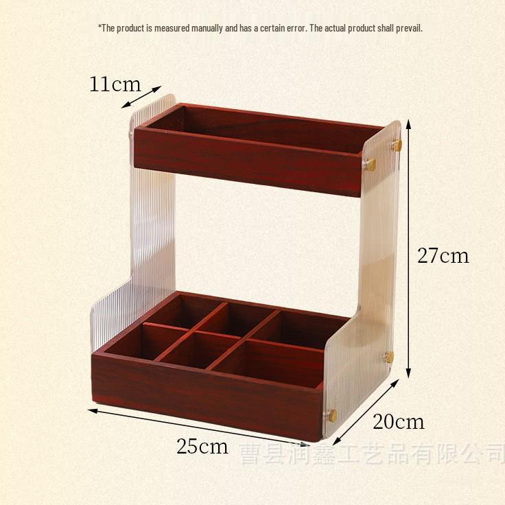 Double Layer Acrylic Cosmetic and Jewelry Storage Rack