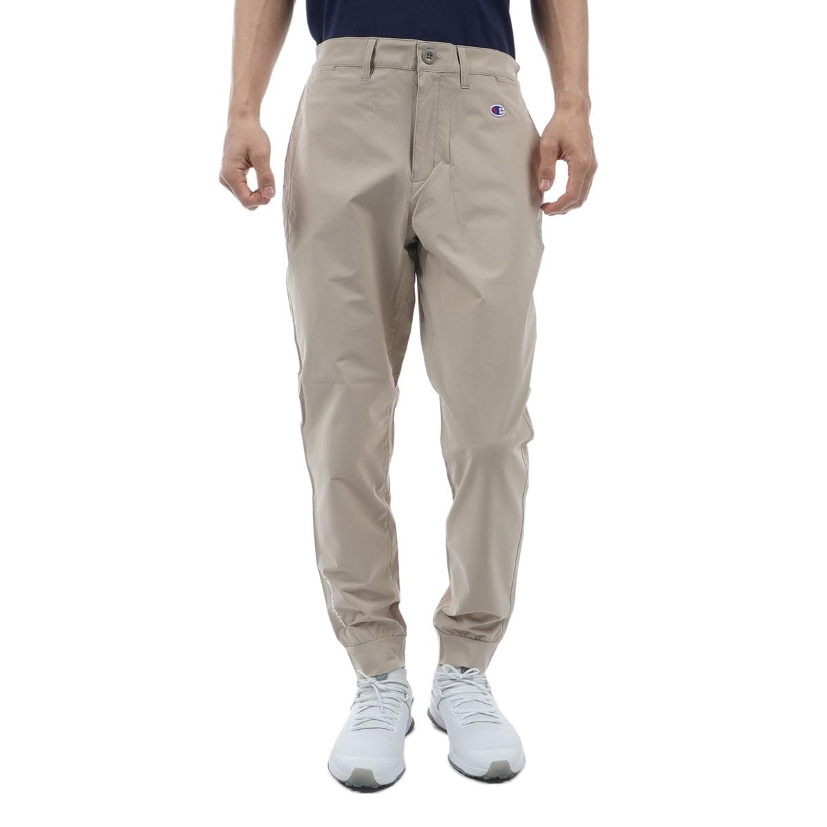 

Champion Golf Long Script Men s Pants, Beige, Anti-Static, Stretch, Water-Repellent, Logo, C3-ZG205