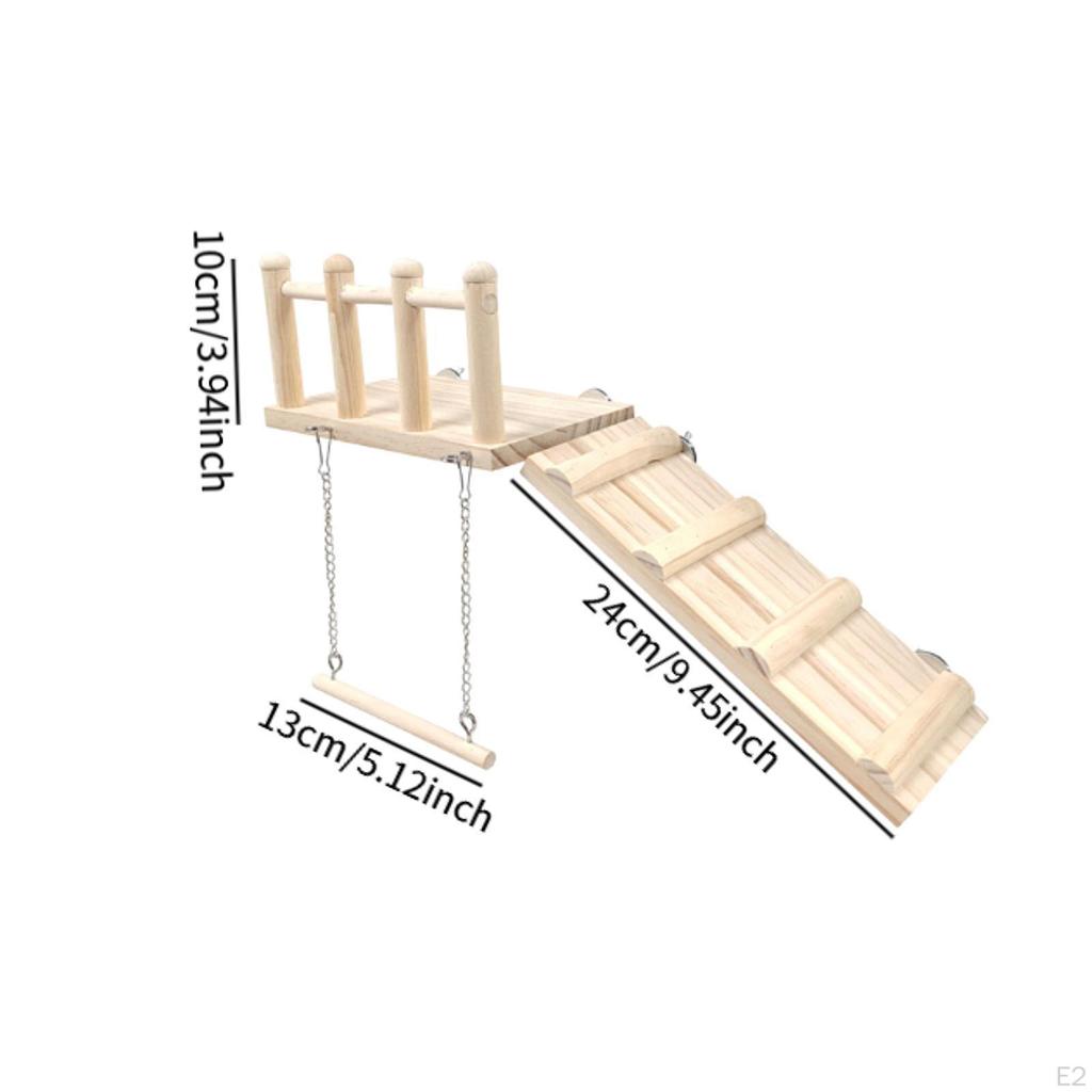 Parrot Perches Platform Parrots Swing Stands Cage Accessory Playground Exercise for Small