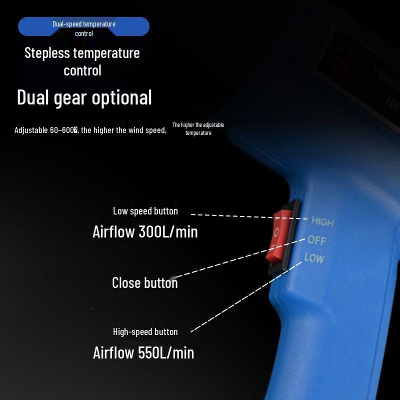 Temperature Control Heat Gun for Car Film & Plastic Welding