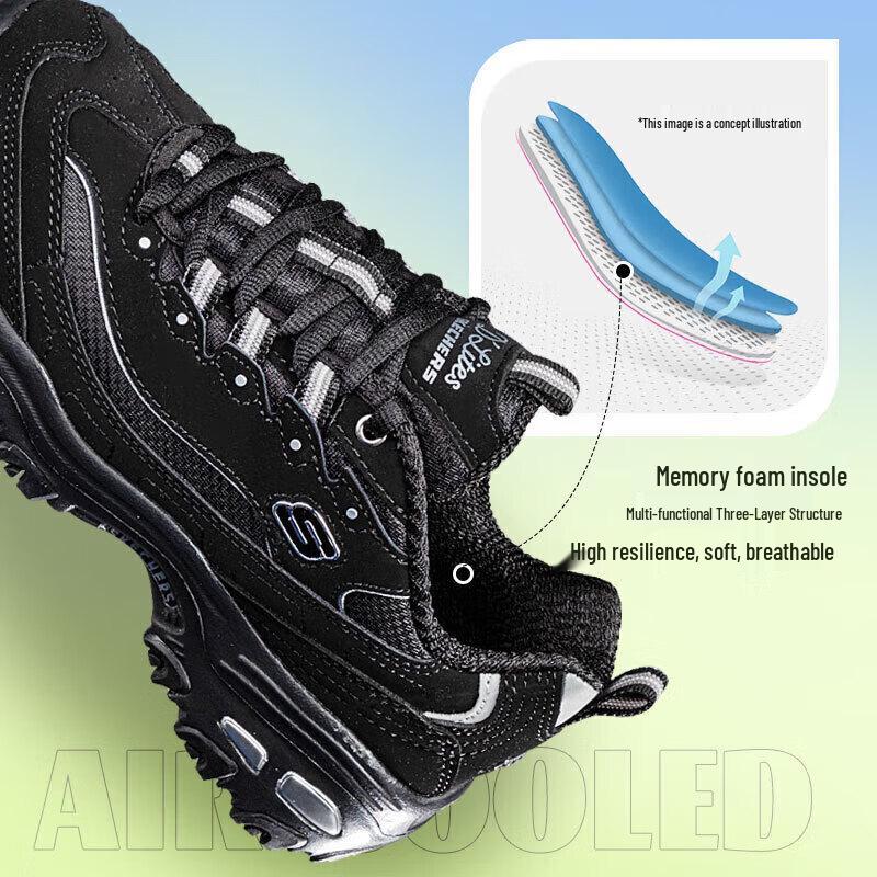 Skechers Women's Retro Thick-Soled 'Panda' Sneakers
