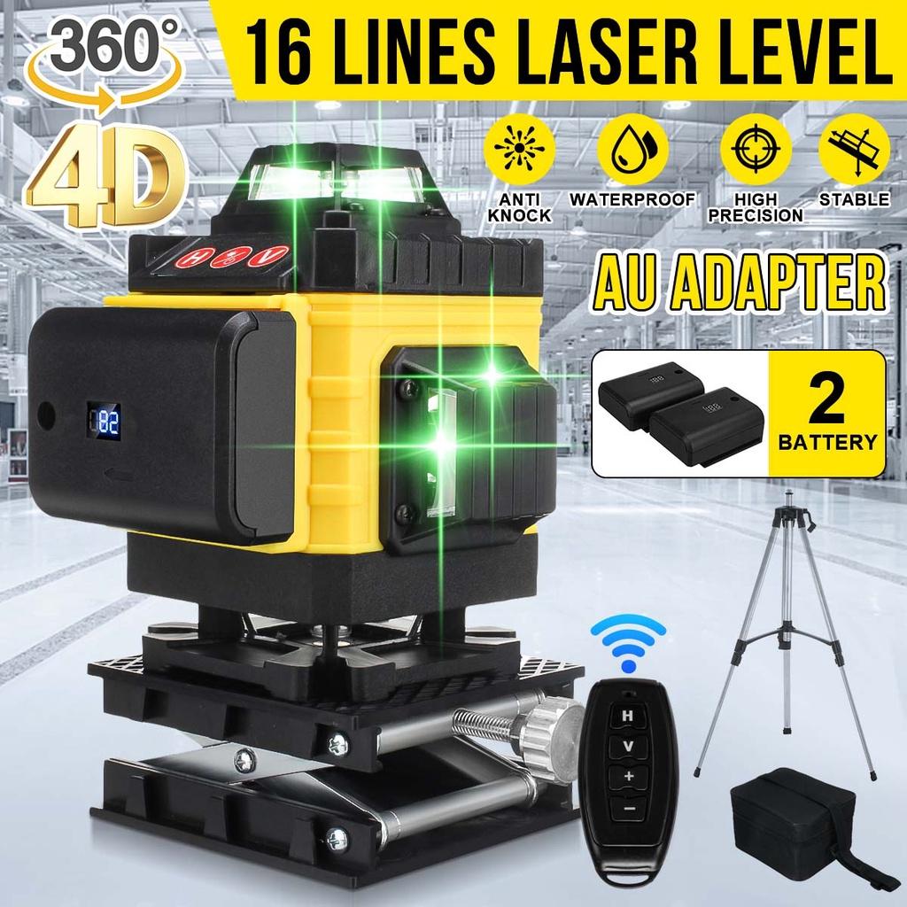 

IP-54 4D 360 Лазерный уровень Nivel Laser Устройство для нивелирования Зеленый луч 16 линий Лазерный уровень Самовыравнивающийся Горизонтальный Вертикальный Измерительный инструмент Новый
