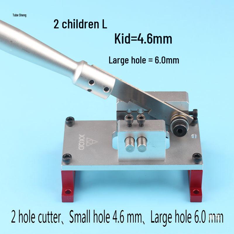 Precision Manual Positioning Scissors for Equal Length and Accurate Rubber Tube Cutting