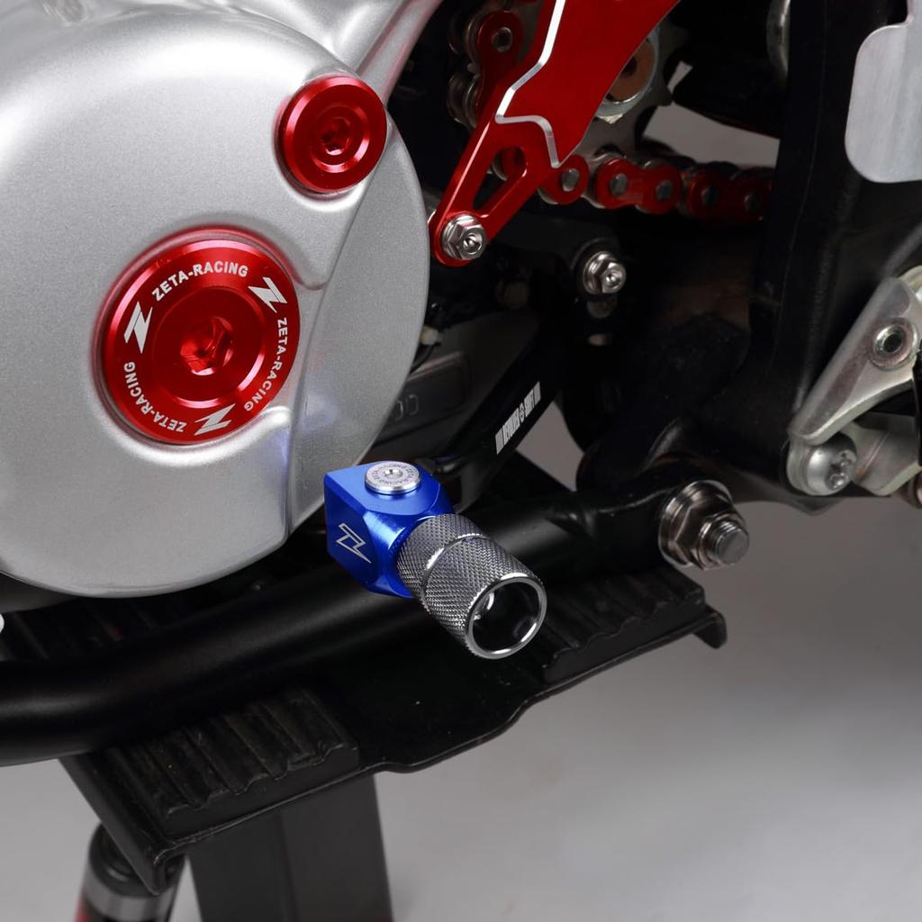 ZETA RACING Revolver Shift Lever for Dirtfreak F6784 WR250R/X (2007-2020) - Blue, High-Strength, Durable, 6-Speed Adjustment, Non-Slip Knurling,