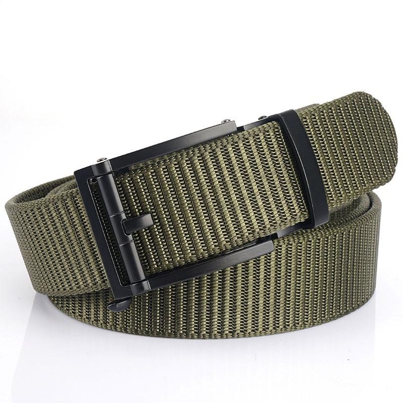 2020 3.5cm Automatic Buckle Casual All-matching Men s Belt Quick-drying Breathable Nylon 120cm