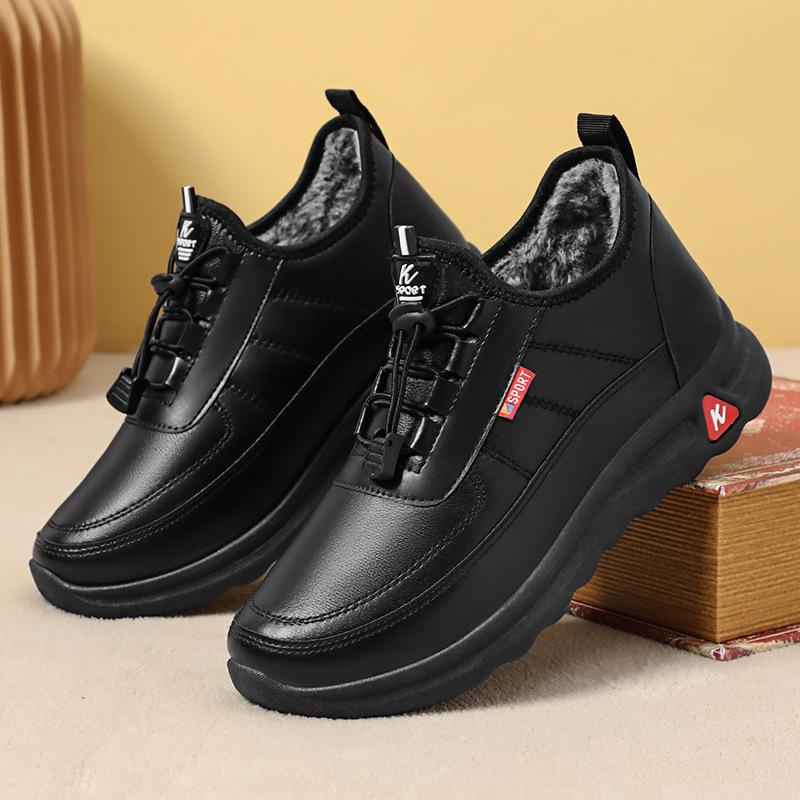 

Мужские зимние теплые хлопковые ботинки из искусственной кожи с подкладкой из флиса, теплые зимние ботинки