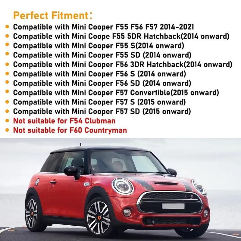 Silver Plated Headlight Ring Bezel Trim Surround Cover 51137300631 For Mini For Cooper F55 F56 F57 2014-