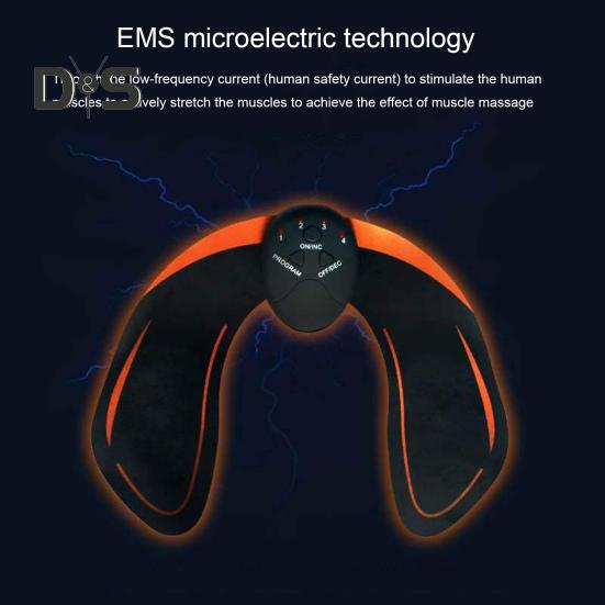 Gesäßtrainer mit Fernbedienung, 6 einstellbare Modi, Smart Hip Glute Toner, EMS-Muskelstimulator, Booty-Trainingspflaster, Massagegerät, Trainingsmaschine