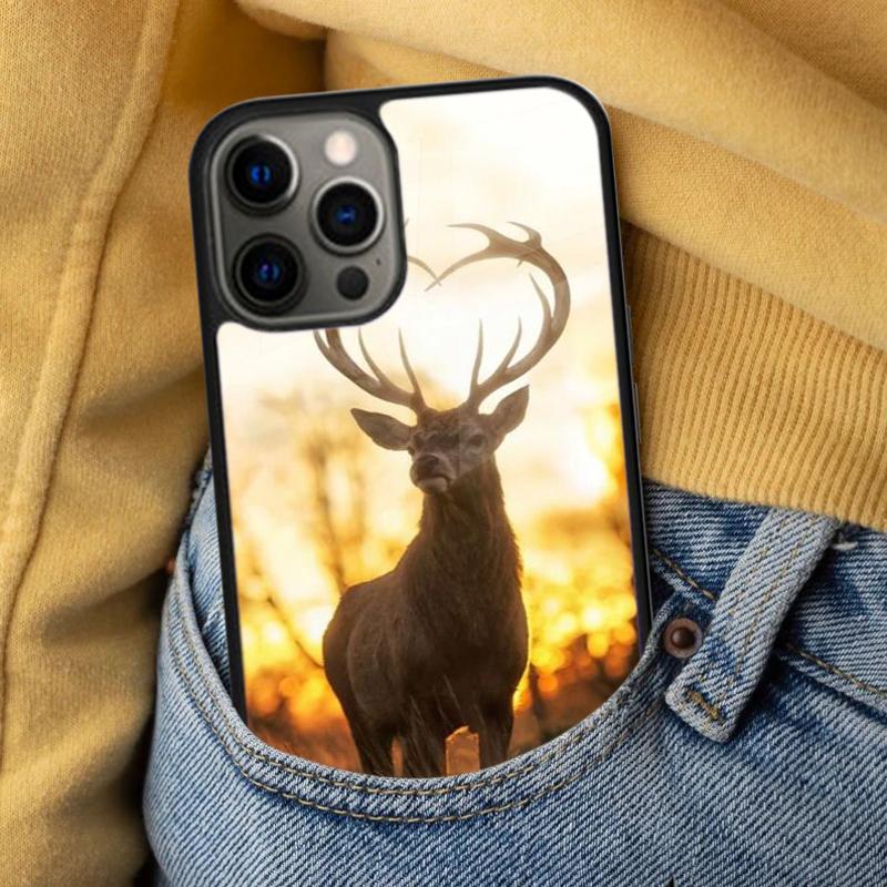 Deer Hunting Animal Soft Phone Case for iPhone 17 Air 16e Pro Max 15 Pro 13 14 Plus 11 12 MagSafe Magnetic Coque