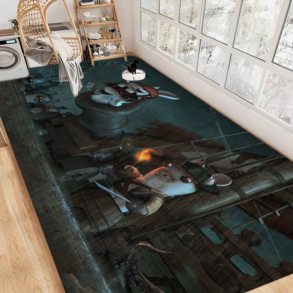 R-Rabbids I-InvasionS Door Mat Anti-slip Absorb Water Long Strip Cushion Bedroon Mat Bedside Mats
