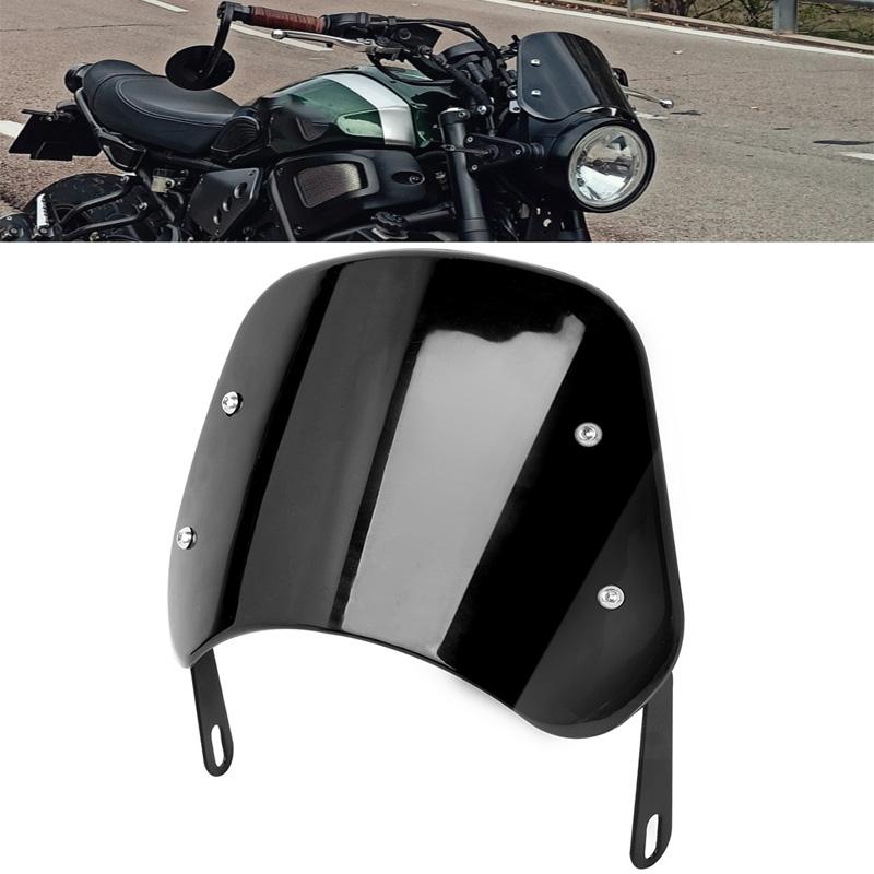 Universal 6.5-9.45 Inch Adjustable Motorcycle Headlight Windscreen Wind Deflector For Harley Honda Yamaha Accessories