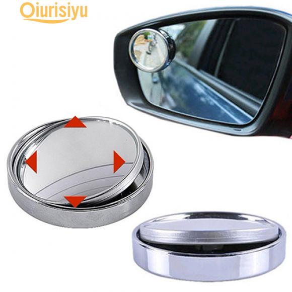 Car Blind Spot Side View Rearview Mirror Round Stick-On Wide Angle Convex