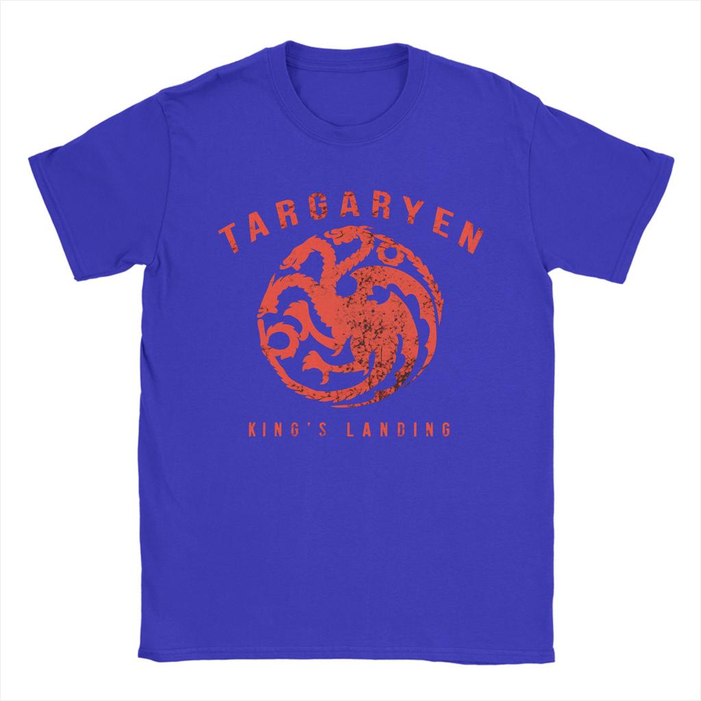 House of TARGARYEN King's Cotton T-Shirt For Men's Summer  Vintage T Shirts O-Neck Fashion Tee Shirt Big Size Hot Sale Clothing