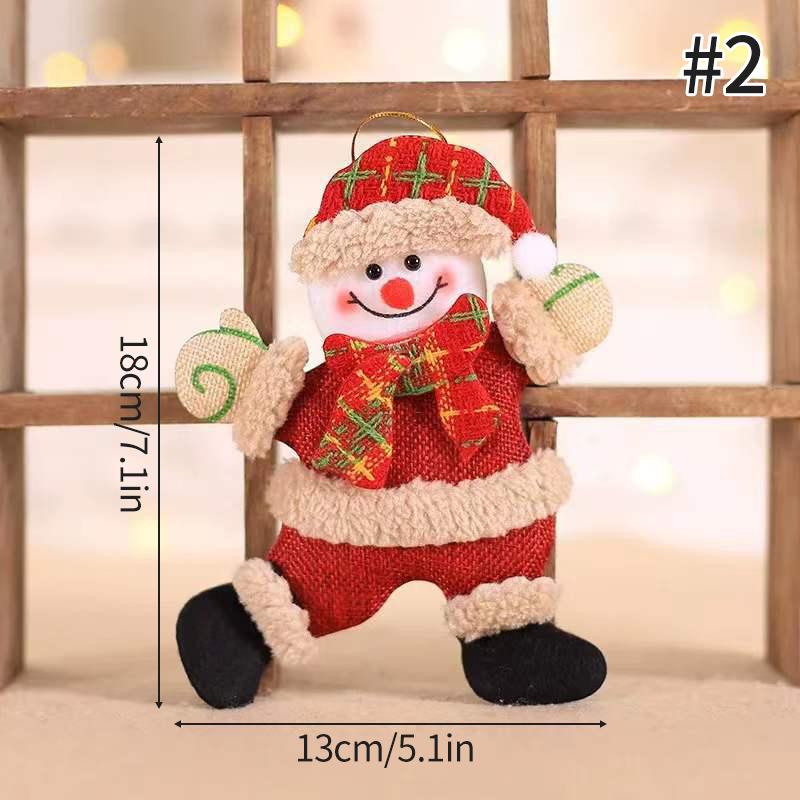 Christmas Tree Hanging Decor Pendant Santa Claus Snowman Beer Dancing Doll Christmas Ornament Navidad Xmas Decor New Year Gift