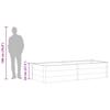 Garden Raised Bed 250 X 100 X 54 Cm WPC Gray