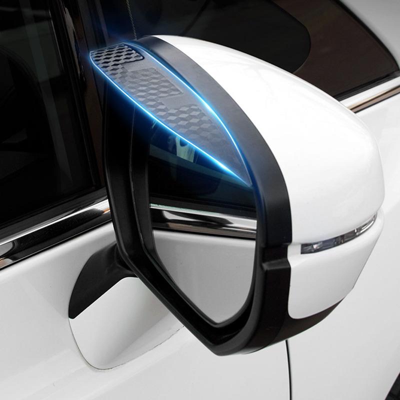 2pcs/set Car Sticker Rear View Glass Mirror Trim Rain Eyebrow Shield Sun Visor For Nissan X-Trail