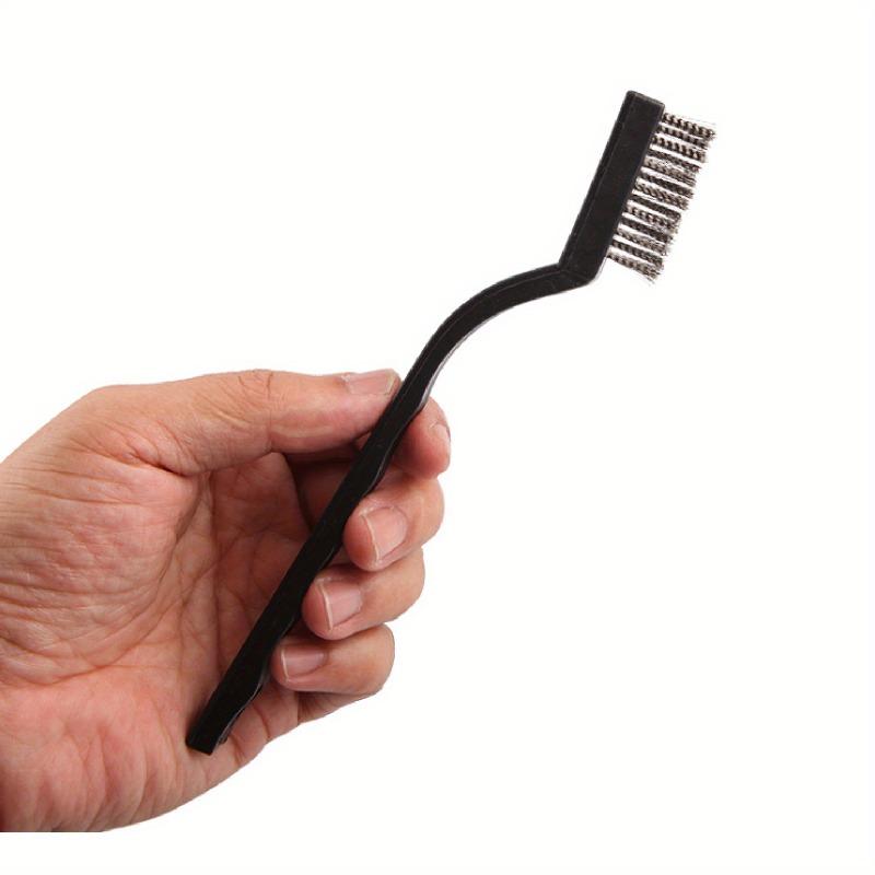 Steel Wire Brush Aquarium Algae Cleaning Brush Nylon Brush Aquarium Cleaner Fish Tank Stain Cleaning Tools Accessories 3pcs/pack