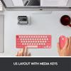 Silents Clicks Wireless Keyboards Mouse Set Round Retro Keycaps 2.4G Connectivitys Portable For Desktop Office Travel Use