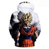 2026 Осень/Зима Dragon Ball Ретро Хлопок Теплый Хлопковый Худи Мужская Толстовка с 3D Печатью Унисекс Детское Повседневное Пальто