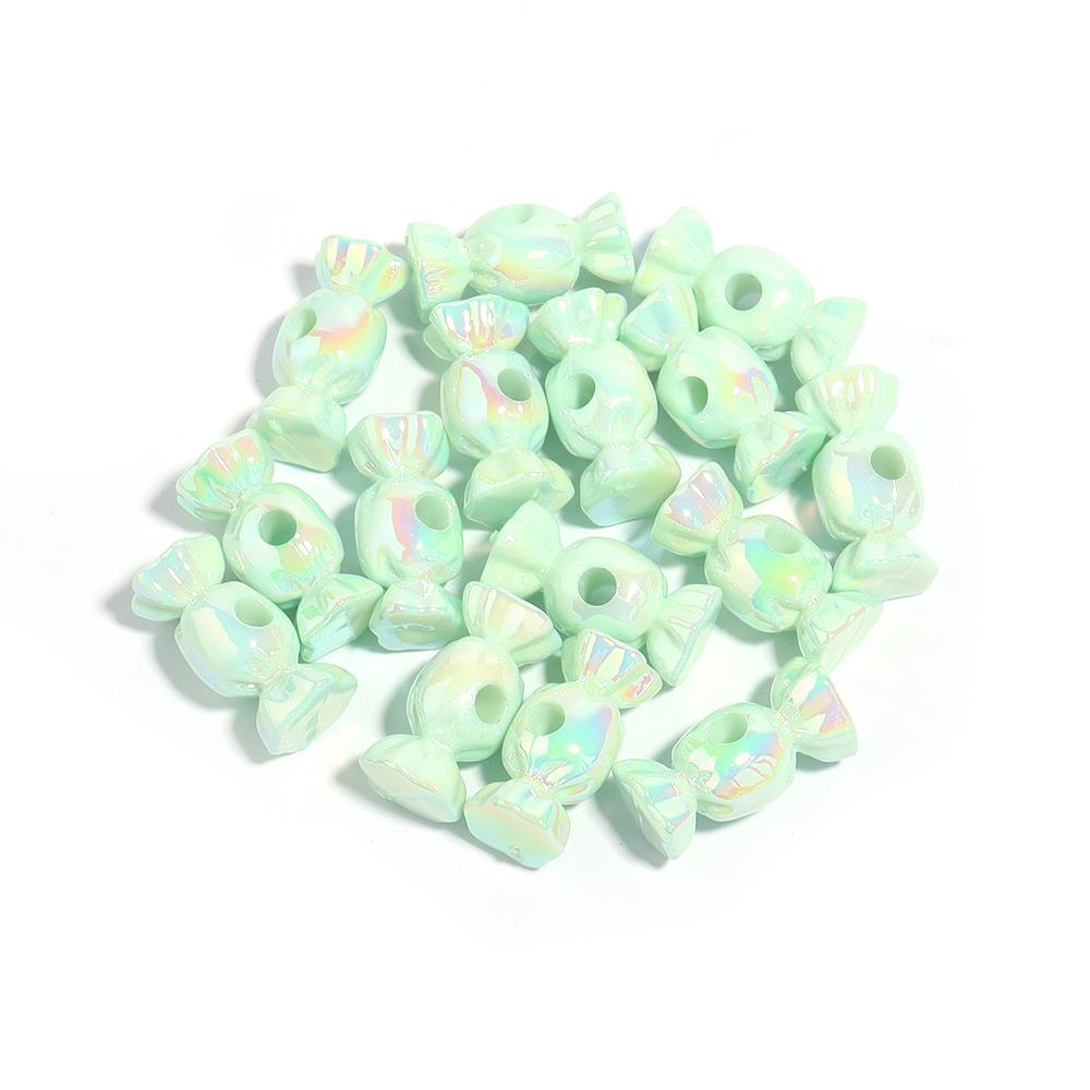 10pcs 29x12mm Candy Shape Acrylic Beads Colorful Sweets Loose Bead For Jewelry Making DIY Bracelet Necklace Keychain Accessories