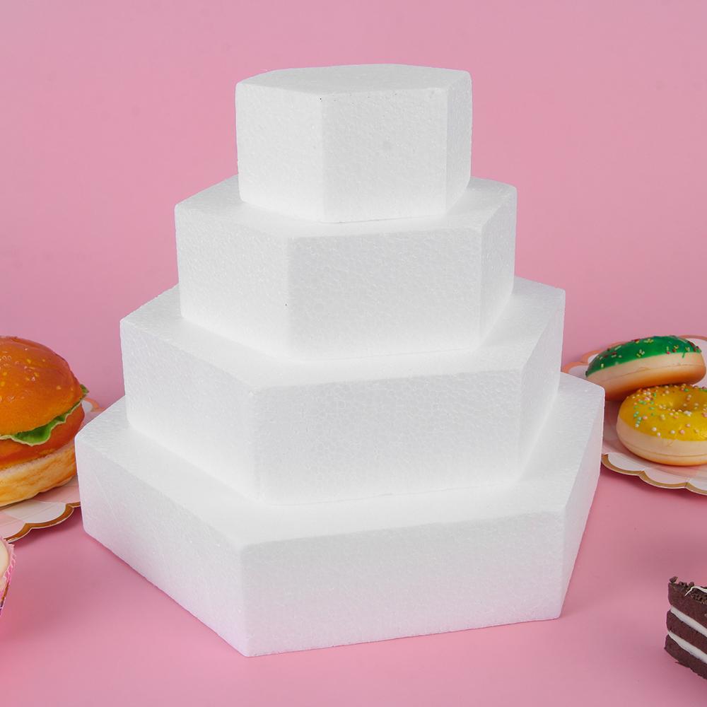 4/6/8 Inch Round Cake Foam Mould DIY Sugarcraft Dummy Practice Model Polystyrene Styrofoam Cake Foam Mould Kitchen Accessories
