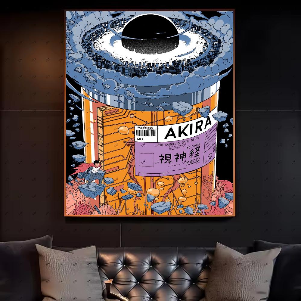 1PC Anime A-Akira Poster HD Art Sticky Wall Waterproof Home Living Room Bedroom Bar Aesthetic Decoration