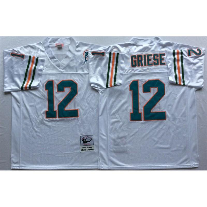 Miami Dolphins Retro Vintage Rugby Jersey Men Women Cotton Blend Embroidered NFL Legend Fan Apparel