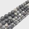 Black Stone Beads for DIY Jewelry: Round Beads for Earrings, Pendants, and Necklaces