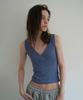 WITHOUT SUMMER Lazy Sleeveless Top_Blue