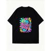 White Oversized T-Shirt With Soda Pop Can Graphic And Colorful Splash Design For Casual Wear