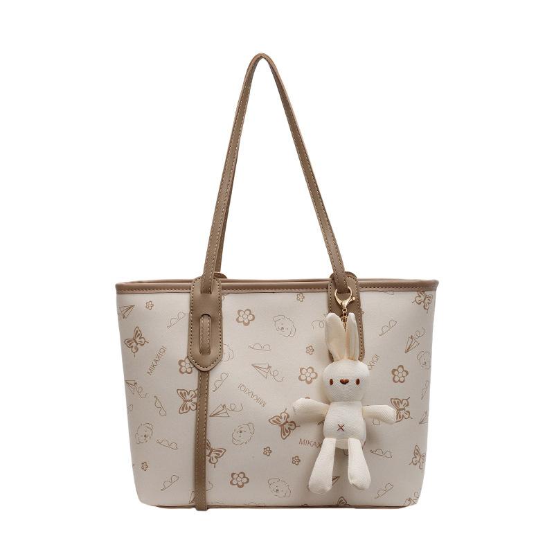New Fashionable Versatile Tote Bag Women's Large-capacity Shoulder Bag Leisure Commuter Handbag Class Bag