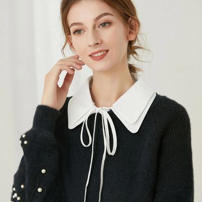 Mode Weißes Revers Falscher Kragen Bluse Tops Damenhemd Abnehmbarer Hemdkragen Falsches Revers Blusenoberteil Bekleidungsaccessoires