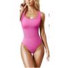 Women's U-Neck Sleeveless Tank Top Bodysuit for European and American Markets