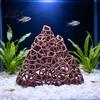 Shrimp Tank Cave Aquarium Mountain Hide, 3D Printed Hollow Mountain, Small Fish Plastic Decor Hideout Cave, Ornament Shelter for Betta