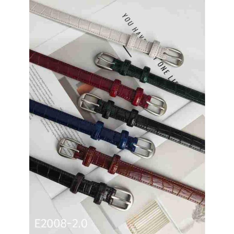 Women's Belt Women's Leather Thin Belt Fashion Versatile Casual Decoration Small Belt Belt